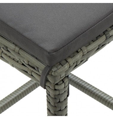  Sodo baro baldų komplektas su pagalvėlėmis, 3 dalių, pilkas - Lauko baldų komplektai - 10