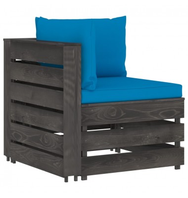  Sodo komplektas su pagalvėlėmis, 6 dalių, impregnuota mediena - Lauko baldų komplektai - 4