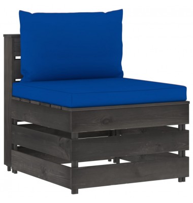  Sodo komplektas su pagalvėlėmis, 9 dalių, impregnuota mediena - Lauko baldų komplektai - 5