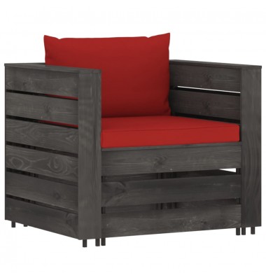  Sodo komplektas su pagalvėlėmis, 7 dalių, impregnuota mediena - Lauko baldų komplektai - 3