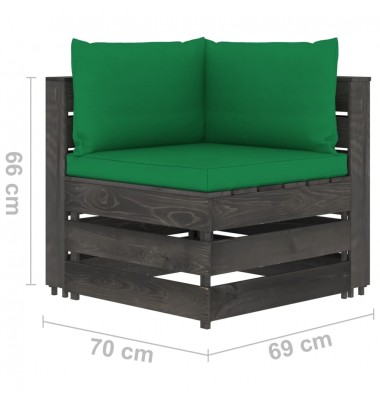  Sodo komplektas su pagalvėlėmis, 8 dalių, impregnuota mediena - Lauko baldų komplektai - 11