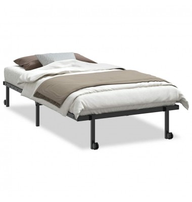  Lovos rėmas be čiužinio Sulankstomas juodas 100x190cm Plieninis - Lovos - 2