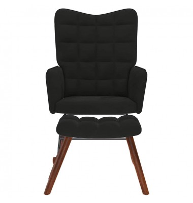  supama kėdė su taburete Black Velvet - Supamos kėdės - 4
