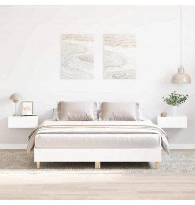  Lovos rėmas be čiužinio, baltos, 140x200 cm, apdirbta mediena - Lovos - 1