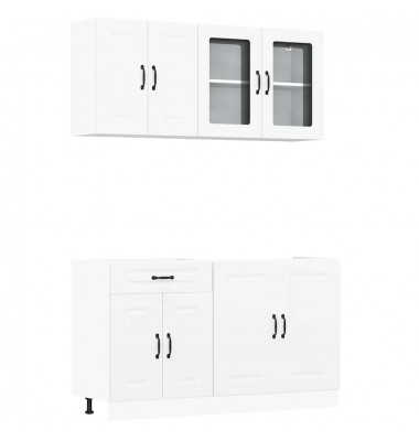  Virtuvinių spintelių komplektas, 4 dalių, Kalmar, balta - Virtuvės spintelės - 2