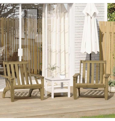  Garden Adirondack kėdės 2 vnt 75x77x77 cm impregnuota pušis - Lauko kėdės - 1