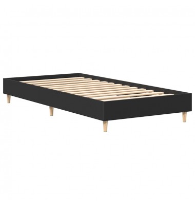  lovos rėmas be čiužinio juodas 90x200 cm inžinerinė mediena - Lovos - 7