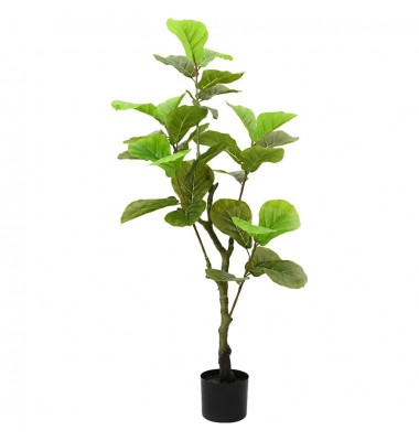  Dirbtinis fikusas, žalios spalvos, 125cm, 30 lapai - Dirbtiniai augalai - 1