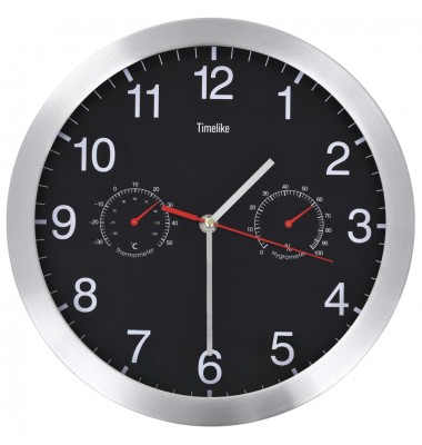  Sieninis laikrodis su kvarciniu mechanizmu, juodas, 30cm - Laikrodžiai - 2