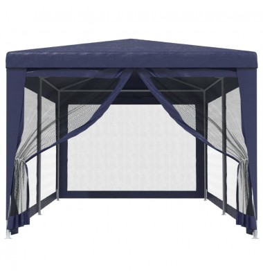  Proginė palapinė su 6 tinklinėmis sienomis, mėlyna, 3x6m, HDPE - Lauko pavėsinės - 3