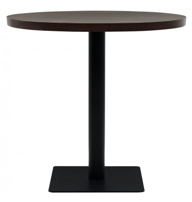  Bistro staliukas, MDF ir plienas, apval., 80x75cm, tams. uosis  - Stalai - 3