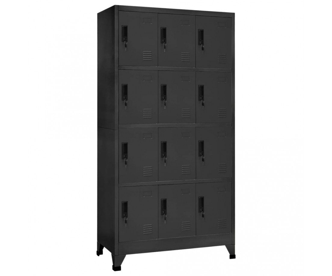 Persirengimo spintelė, antracito spalvos, 90x45x180cm, plienas - Biuro spintos, spintelės - 1 Persirengimo spintelė, antracito spalvos, 90x45x180cm, plienas - Biuro spintos, spintelės - 1