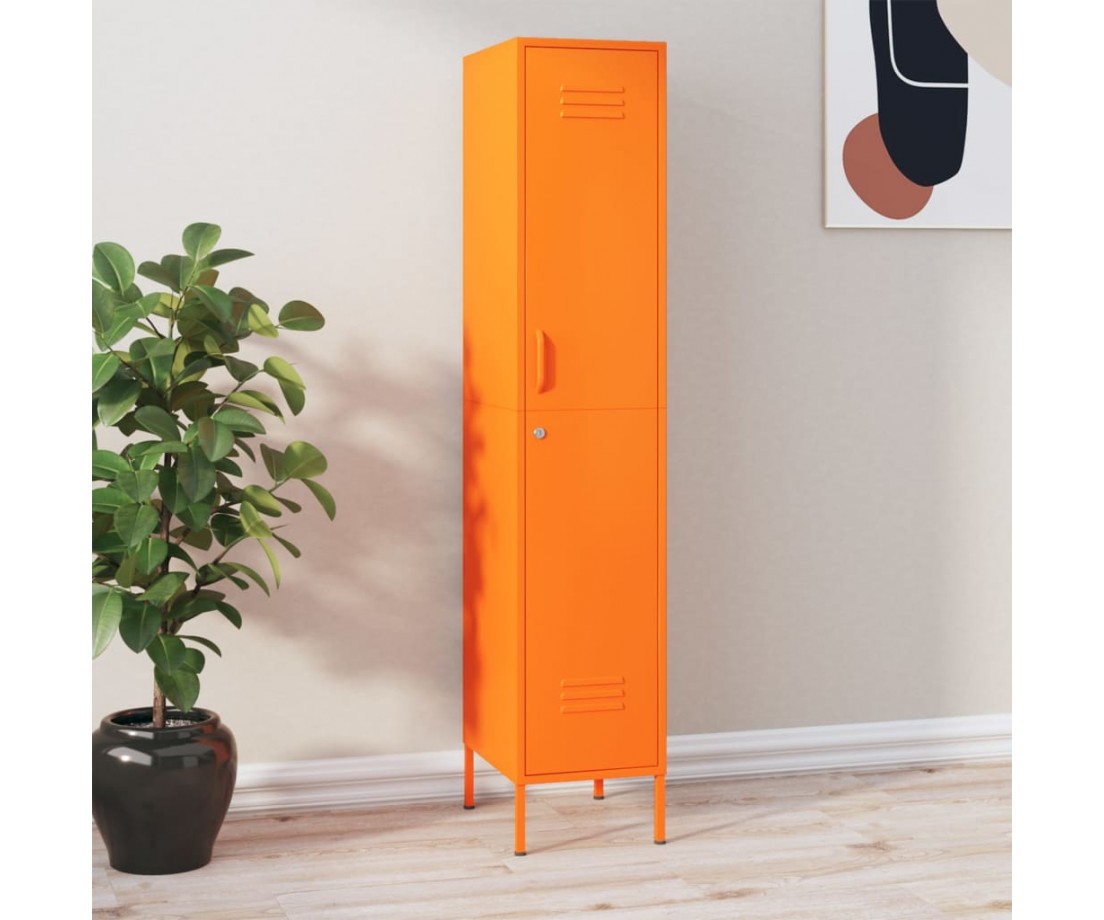 Persirengimo spintelė, oranžinė, 35x46x180cm, plienas - Biuro spintos, spintelės - 1 Persirengimo spintelė, oranžinė, 35x46x180cm, plienas - Biuro spintos, spintelės - 1