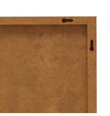  Sodo sienos dekoracija, 3 dalių, 105x55cm, corten plienas - Meno kūriniai - 7