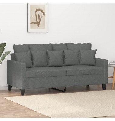  Dvivietė sofa, tamsiai pilkos spalvos, 140cm, audinys - Sofos, sofos-lovos - 1