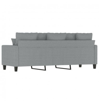  Trivietė sofa, šviesiai pilkos spalvos, 180cm, audinys - Sofos, sofos-lovos - 5