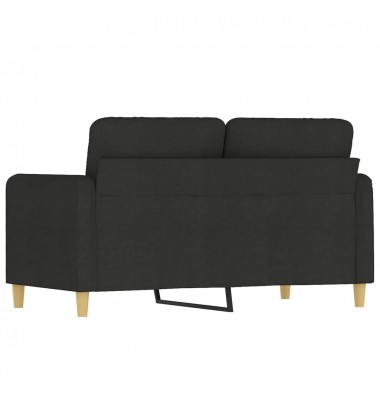  Dvivietė sofa, juodos spalvos, 120cm, audinys - Sofos, sofos-lovos - 5