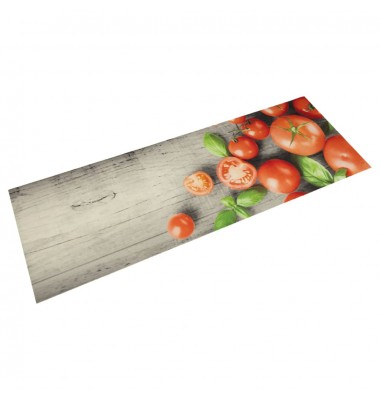  Virtuvės kilimėlis, 45x150cm, aksomas, plaunamas, pomidorai - Durų, virtuvės kilimai - 1