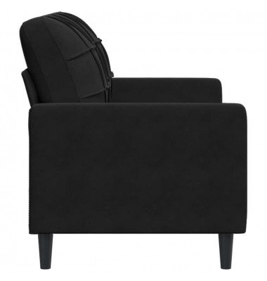  Dvivietė sofa, juodos spalvos, 120cm, aksomas - Sofos, sofos-lovos - 5
