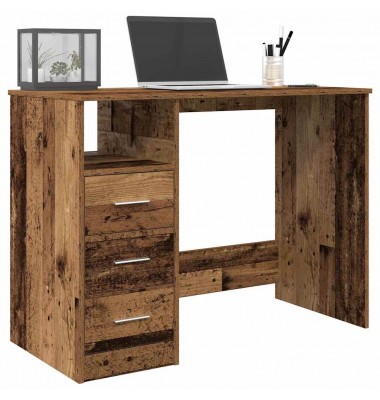  Rašomasis stalas Old Wood 102x76x50 cm Inžinierinė mediena - Rašomieji stalai - 1