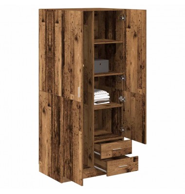  Spinta Old Wood 80x52x180 cm Engineered Wood - Drabužių spintos - 3