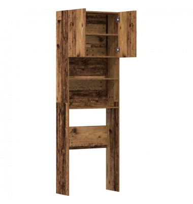  Skalbimo mašinos spintelė Old Wood 64x24x190 cm Engineered Wood - Spintelės skalbimo mašinoms - 6