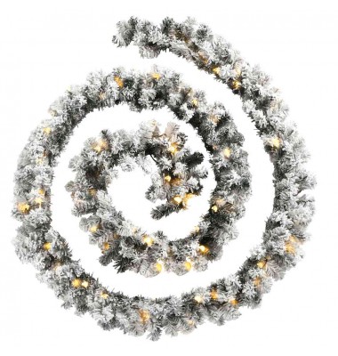  Kalėdų girlianda su LED lemputėmis Green 5 m PVC - Kalėdinės dekoracijos - 3