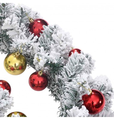  Kalėdų girlianda su niekučiais ir LED lemputėmis žalia 20 m PVC - Kalėdinės dekoracijos - 5