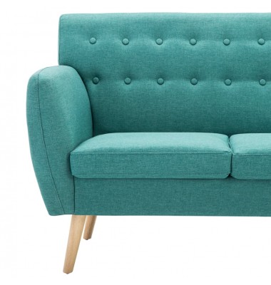  Trivietė sofa, audinio apmušalas, 172x70x82cm, žalia - Sofos, sofos-lovos - 6