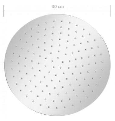  Lietaus dušo galvutė, 30cm, nerūdijantis plienas 304, apskrita - Dušo sistemos - 7