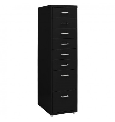  Mobili spintelė dokumentams, juoda, 28x41x109cm, metalas - Dokumentų spintos - 1