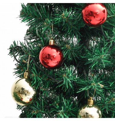  Kalėdinis kaktusas su stovu/LED, žalias, 150cm, PVC - Kalėdinės eglutės - 5