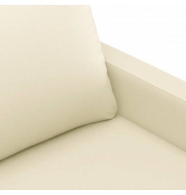  Trivietė sofa, kreminės spalvos, 180cm, dirbtinė oda - Sofos, sofos-lovos - 6