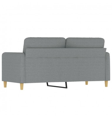  Dvivietė sofa, šviesiai pilkos spalvos, 140cm, audinys - Sofos, sofos-lovos - 5