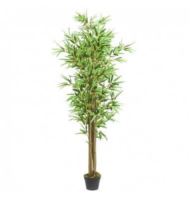  Dirbtinis bambukas, žalios spalvos, 180cm, 1288 lapų - Dirbtiniai augalai - 1