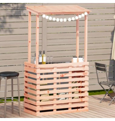  Lauko baro stalas su stogeliu, 112,5x57x195,5cm, mediena - Lauko stalai, staliukai - 1