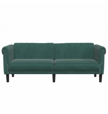  Trivietė sofa, tamsiai žalios spalvos, aksomas - Sofos, sofos-lovos - 4