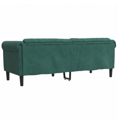  Trivietė sofa, tamsiai žalios spalvos, aksomas - Sofos, sofos-lovos - 6