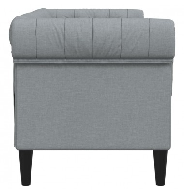  Dvivietė chesterfield sofa, šviesiai pilkos spalvos, audinys - Sofos, sofos-lovos - 5