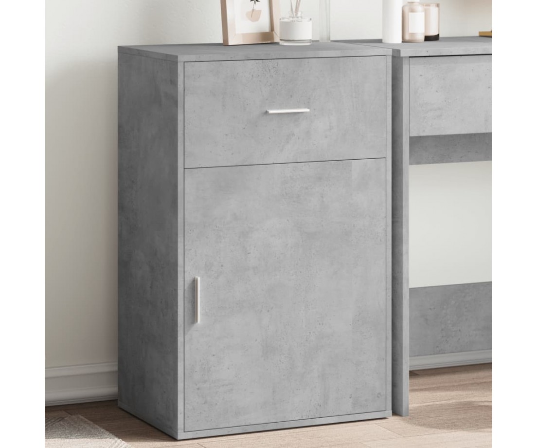 Spintelė daiktams, betono pilka, 56,5x39x90cm, apdirbta mediena - Biuro spintos, spintelės - 1 Spintelė daiktams, betono pilka, 56,5x39x90cm, apdirbta mediena - Biuro spintos, spintelės - 1