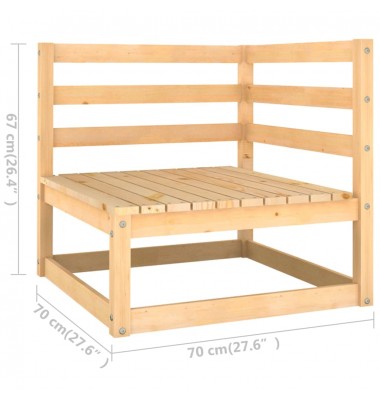  Sodo poilsio baldų komplektas, 5 dalių, pušies medienos masyvas  - Lauko baldų komplektai - 10