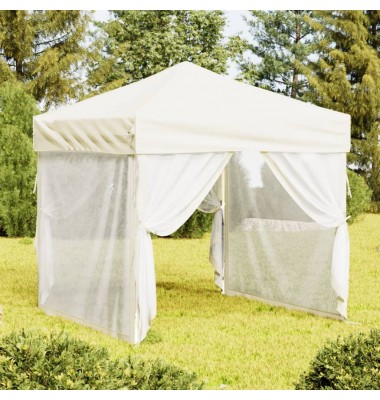  Proginė palapinė su šoninėmis sienomis, kreminė, 2x2m - Lauko pavėsinės - 1