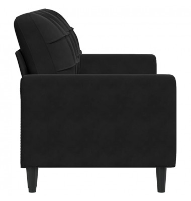  Dvivietė sofa, juodos spalvos, 140cm, aksomas - Sofos, sofos-lovos - 5