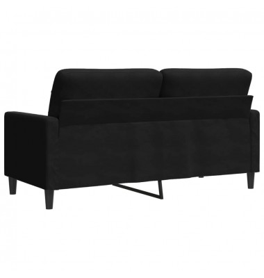  Dvivietė sofa, juodos spalvos, 140cm, aksomas - Sofos, sofos-lovos - 6