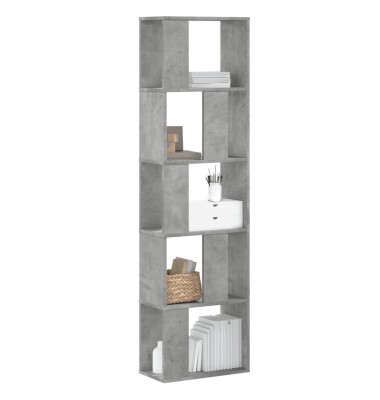  Knygų spinta, 5 aukštų, betono, 45x23,5x162,5cm, mediena - Pastatomos lentynos, spintelės - 1