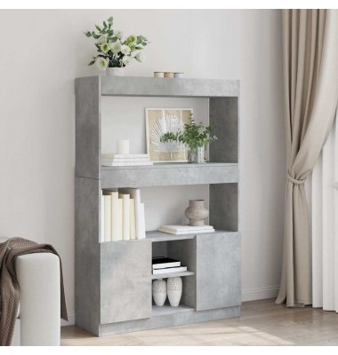  Komoda,  betono pilkos spalvos, 92x33x140cm, apdirbta mediena - Pastatomos lentynos, spintelės - 1