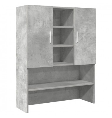  Skalbimo mašinos spintelė, betono pilka, 70,5x25,5x90cm - Spintelės skalbimo mašinoms - 2