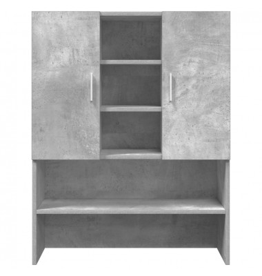  Skalbimo mašinos spintelė, betono pilka, 70,5x25,5x90cm - Spintelės skalbimo mašinoms - 4
