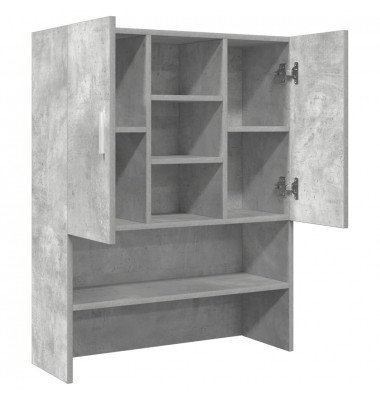  Skalbimo mašinos spintelė, betono pilka, 70,5x25,5x90cm - Spintelės skalbimo mašinoms - 7
