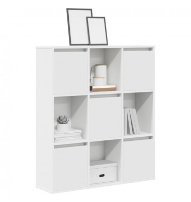  Knygų spinta, baltos spalvos, 89x24x101,5cm, apdirbta mediena - Pastatomos lentynos, spintelės - 1